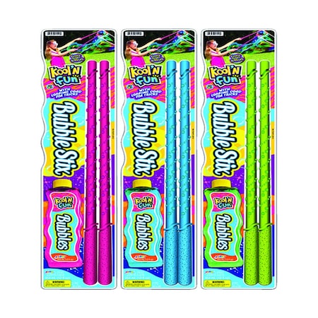 Ja-Ru Ja-Ru Kool'N Fun Bubble Set with Wand Assorted 3 pc 1510